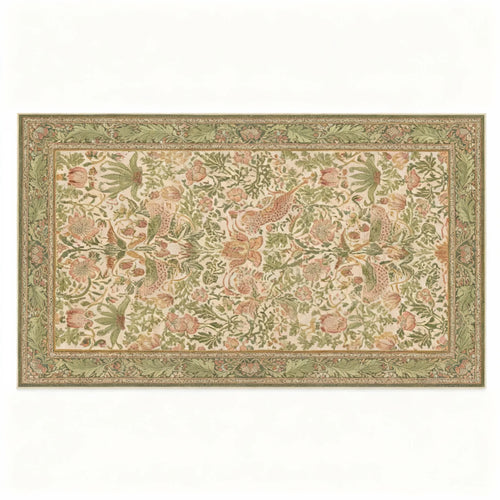 Vintage Botanical Area Rug - Floral Design variation