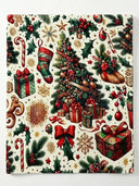 Festive Christmas Throw Blanket - Soft Holiday Print variation