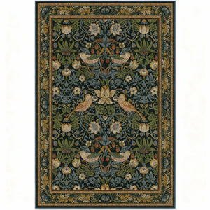 Vintage Botanical Area Rug - Floral Design variation