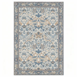 Vintage Botanical Area Rug - Floral Design variation