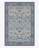 William Morris Style Rug - Strawberry Thief Botanical variation