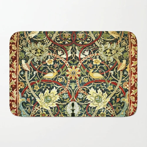 William Morris Floral Mat - Non-Slip Washable variation