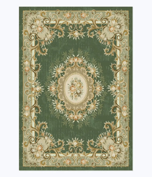 Vintage Persian Area Rug - Non-Slip Medallion Design - Vintage Medallion