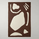 Abstract Knit Throw Blanket - Modern Cozy Design variation