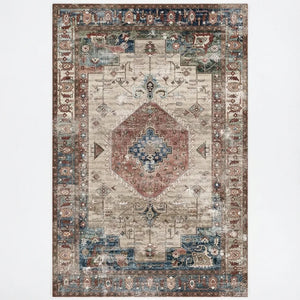 Vintage Persian Area Rug - Non-Slip Medallion Design variation