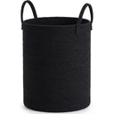 Woven Cotton Rope Storage Basket with Handles variation