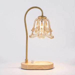 Candle Warmer Lamp - Vintage Glass Flower Design variation