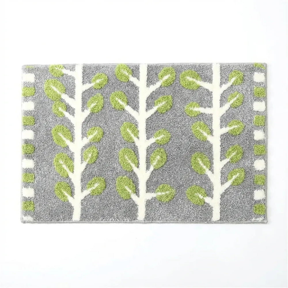Botanical Bath Mat - Soft Tufted Microfiber variation