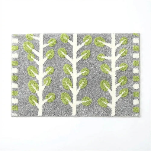Botanical Bath Mat - Soft Tufted Microfiber variation
