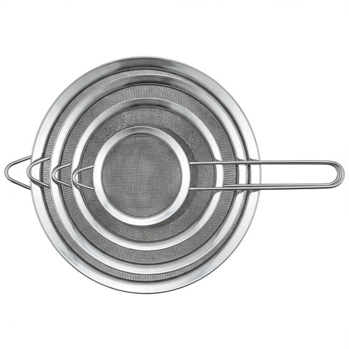 Fine Mesh Strainer Set - 4-Piece Stainless Steel variation