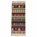 Boho Geometric Runner Rug with Tassel Fringe variation