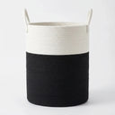 Woven Cotton Rope Storage Basket with Handles variation