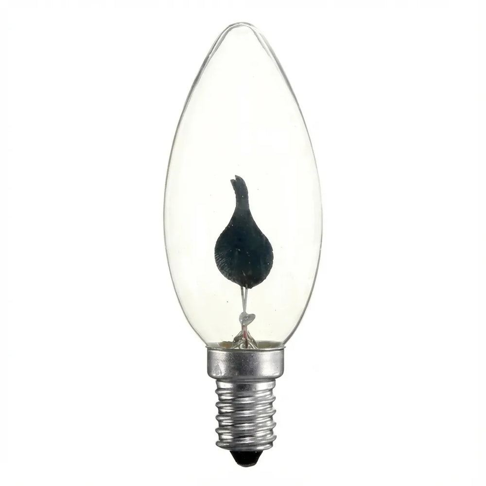Flickering Flame Bulb - Vintage Candle Effect Glass variation