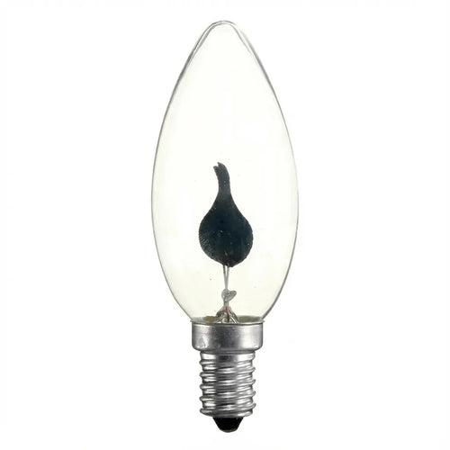 Flickering Flame Bulb - Vintage Candle Effect Glass variation
