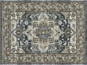 Persian Medallion Area Rug - Vintage Style Non-Slip variation