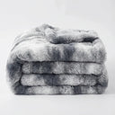 Faux Fur Throw Blanket - Ultra Plush Tie-Dye variation