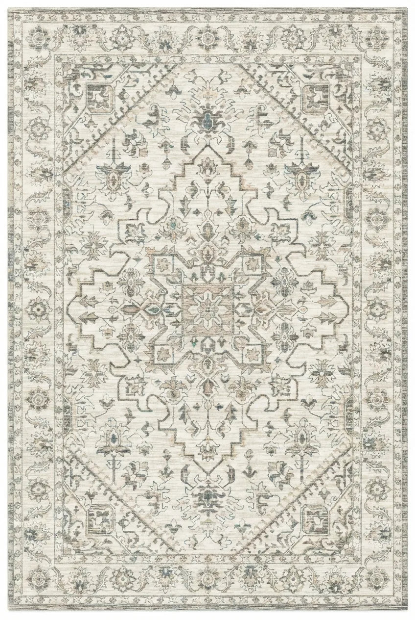 Vintage Persian Area Rug - Non-Slip Medallion Design variation