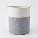 Woven Cotton Rope Storage Basket with Handles variation