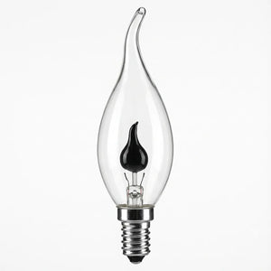 Flickering Flame Bulb - Vintage Candle Effect Glass variation