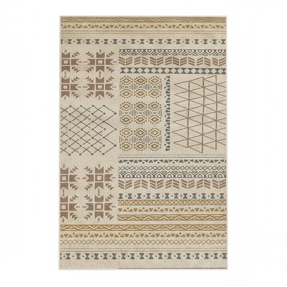 Tribal Pattern Area Rug - Bohemian Flat Weave variation