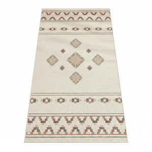 Tribal Pattern Area Rug - Bohemian Flat Weave variation