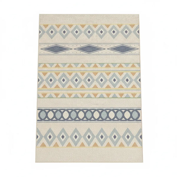 Tribal Pattern Area Rug - Bohemian Flat Weave variation