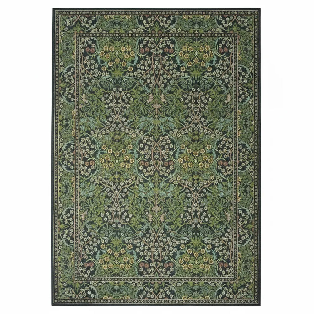 Vintage Botanical Rug - Machine Washable variation