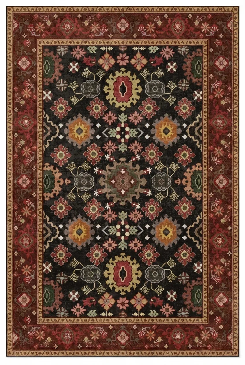Vintage Persian Area Rug - Non-Slip Traditional Style variation