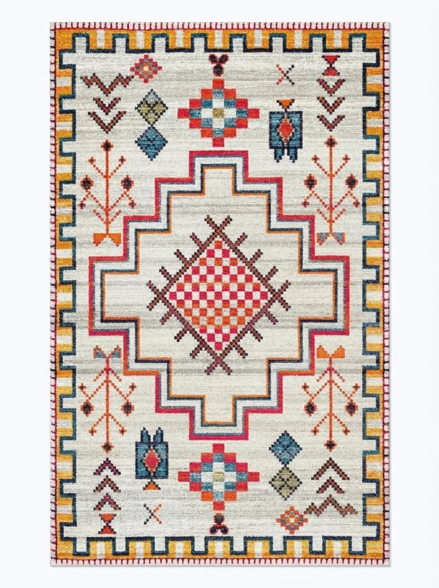 Vintage Persian Area Rug - Non-Slip Bohemian Style variation