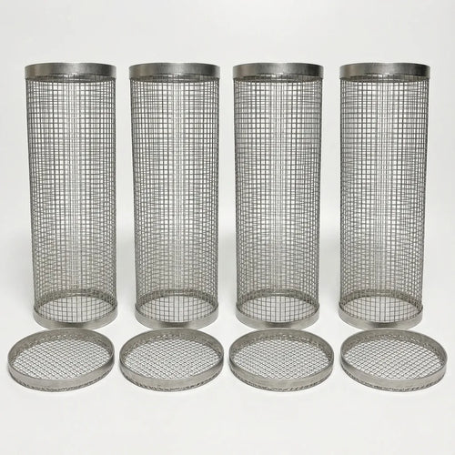 Rolling BBQ Grill Baskets - 4-Pack Stainless Steel variation