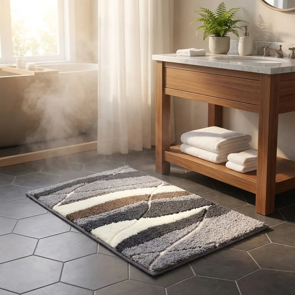 Soft Bath Mat - Absorbent Plush Microfiber variation