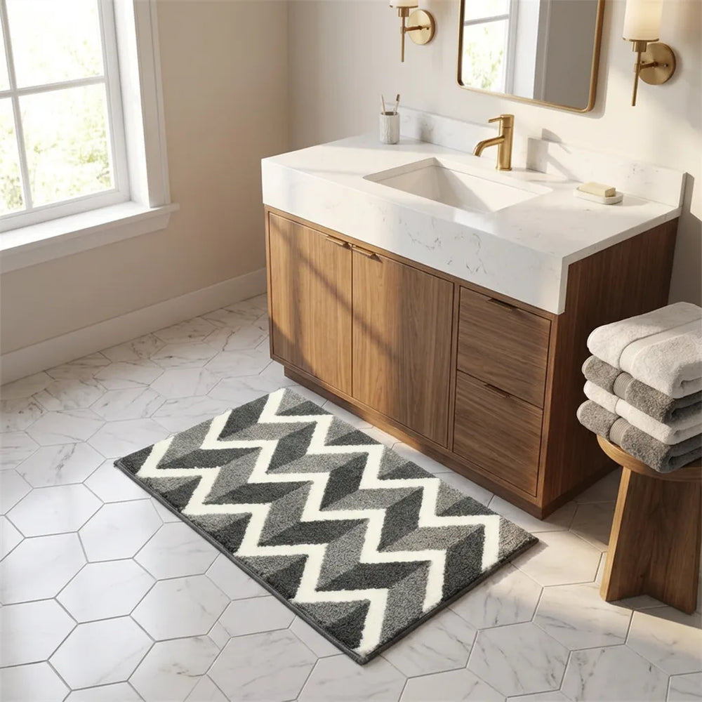 Absorbent Bath Mat - Soft Tufted Microfiber variation