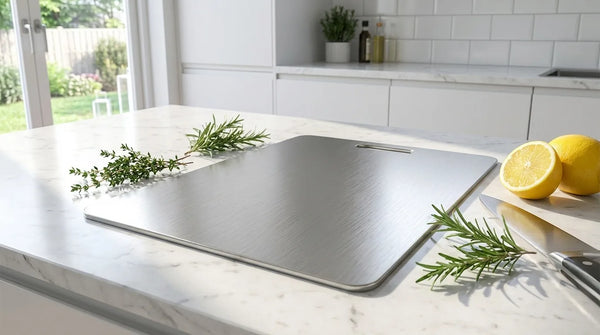 Stainless Steel Cutting Board - Non-Porous Kitchen - Lifestyle Context