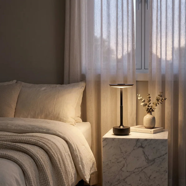 Cordless LED Table Lamp - Rechargeable Touch Dimming - Lifestyle Context