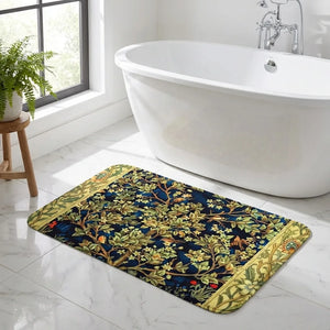 William Morris Doormat - Botanical Floral Print - Lifestyle Context