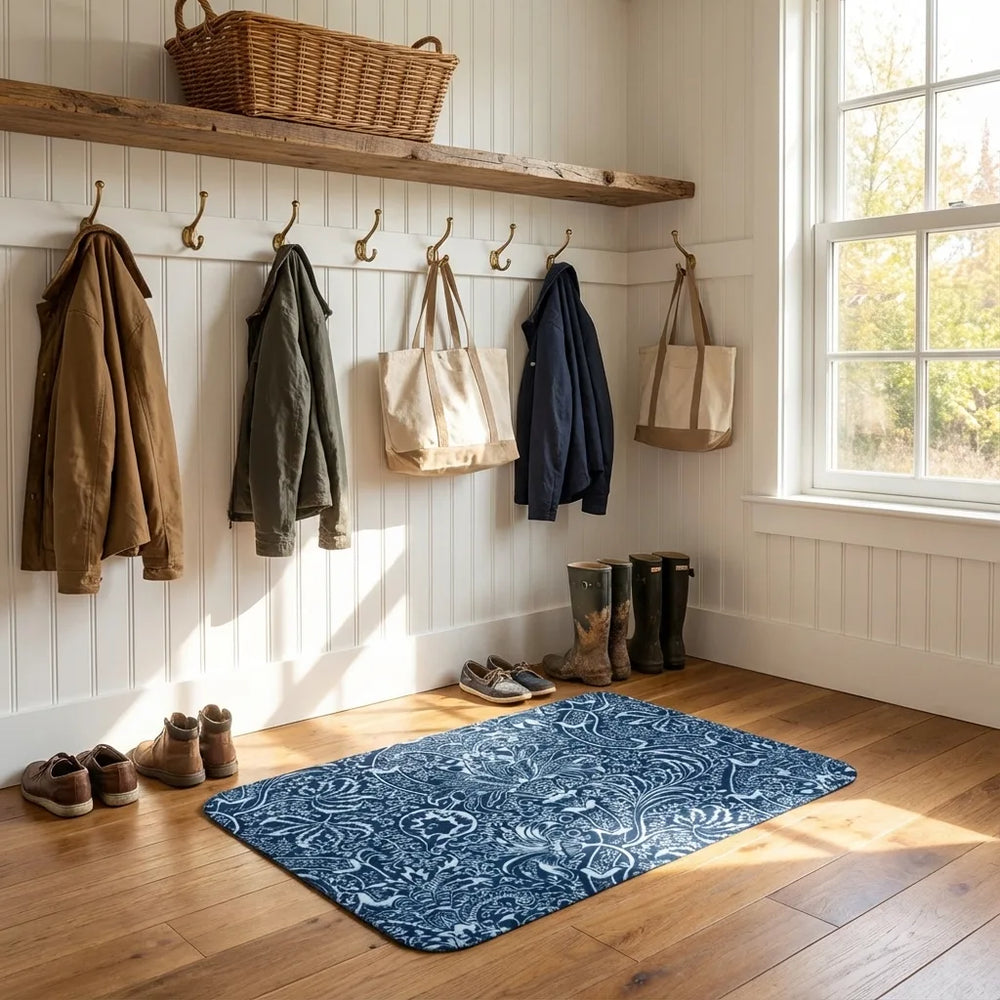 William Morris Mat - Vintage Floral Non-Slip Doormat variation