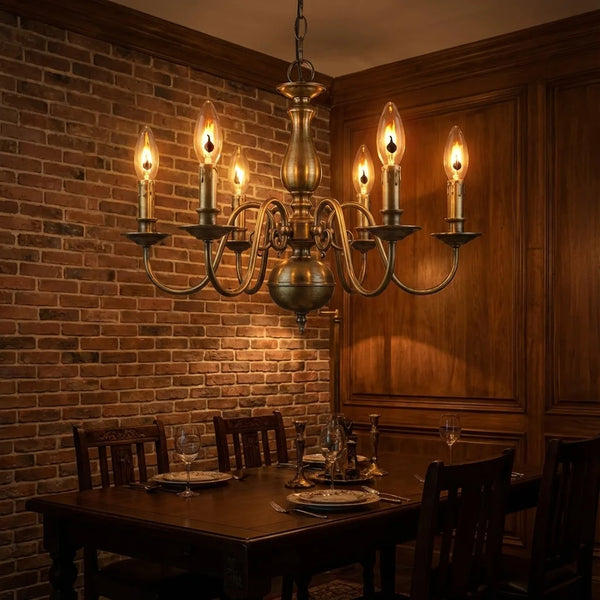 Flickering Flame Bulb - Vintage Candle Effect Glass - Lifestyle Context