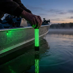 Underwater LED Fishing Light - Green Submersible - Lifestyle Context