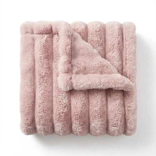 Luxury Faux Fur Throw Blanket - Ultra Soft Plush variation