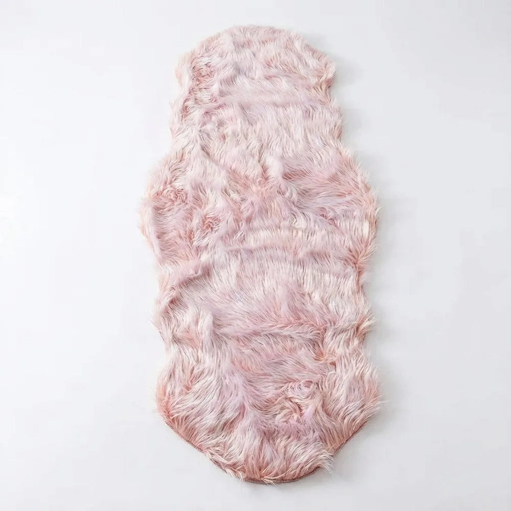Sheepskin Runner Rug - Plush Double Pelt Design variation