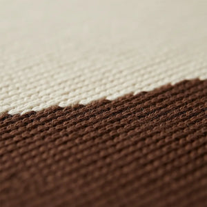 Abstract Knit Throw Blanket - Modern Cozy Design - Quality Close-Up