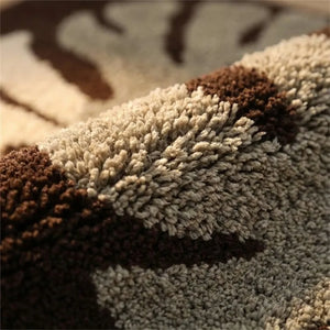Tropical Leaf Bath Mat - Soft Absorbent Microfiber - Quality Close-Up