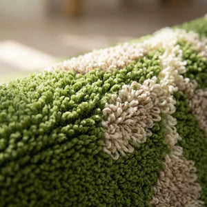 Botanical Bath Mat - Soft Absorbent Tufted Rug - Quality Close-Up