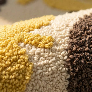 Tropical Leaf Bath Mat - Soft Absorbent Cotton - Quality Close-Up