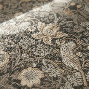 Botanical Bird Area Rug - William Morris Style - Quality Close-Up