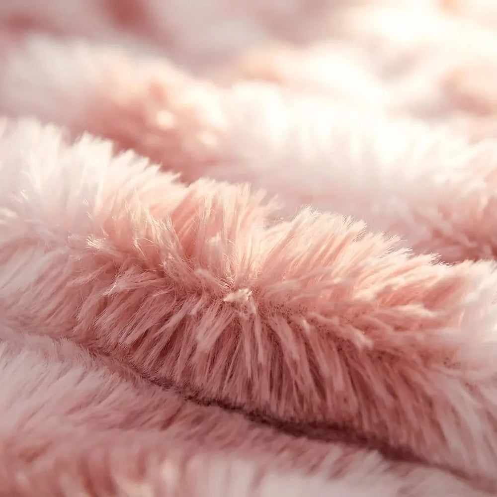 Luxury Faux Fur Throw Blanket - Fluffy Tie-Dye Plush variation
