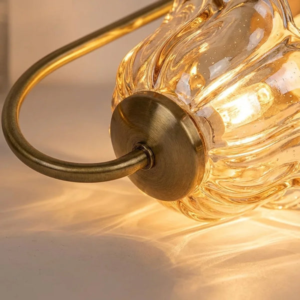 Candle Warmer Lamp - Vintage Glass Flower Design - Quality Close-Up