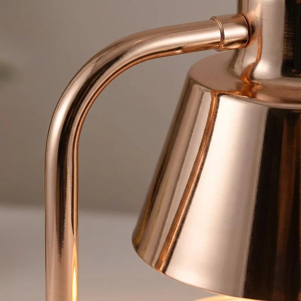 Candle Warmer Lamp - Modern Minimalist Metal Design - Quality Close-Up