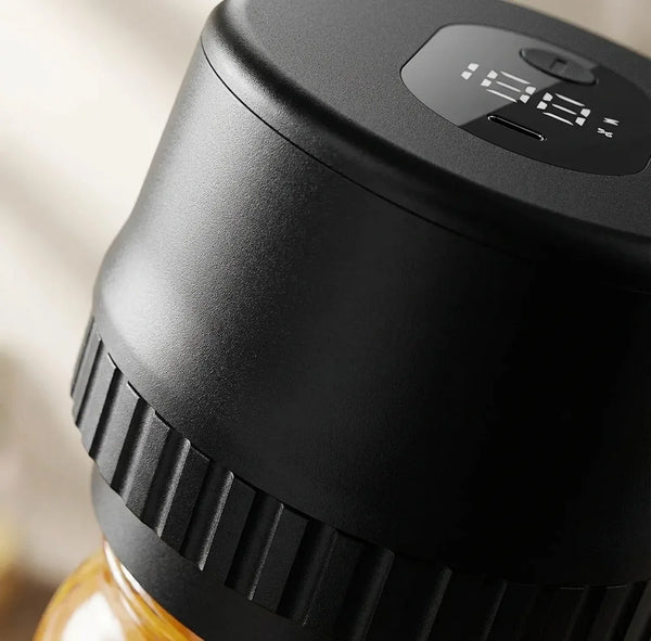 Electric Mason Jar Vacuum Sealer - Cordless Kit - Quality Close-Up