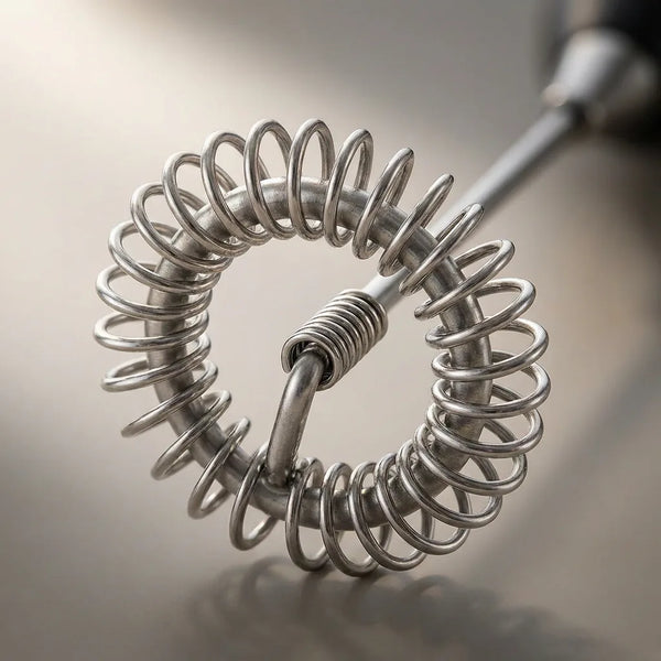 Handheld Milk Frother - Electric Foam Maker with Stand - Quality Close-Up